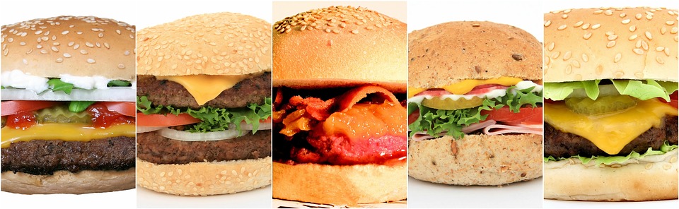 photo de différents burgers